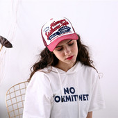 Hit palarie de vara dama cu vizor si broderie colorata in mai multe culori