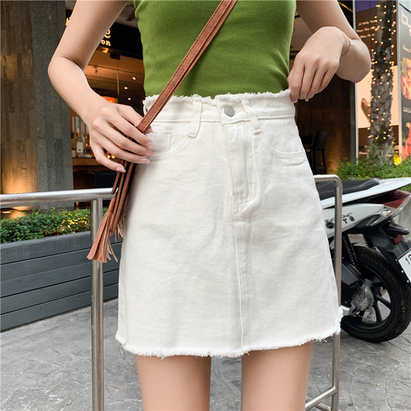 Alkalmi női szoknya magas derékkal, 5XL-es méretig fehér és fekete színben