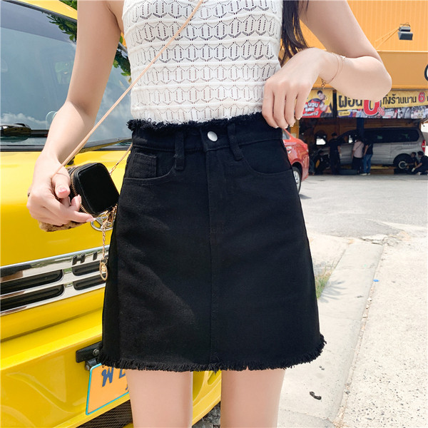 Alkalmi női szoknya magas derékkal, 5XL-es méretig fehér és fekete színben