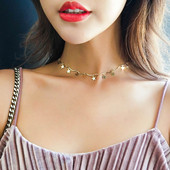 Colier de dama actual - culoare aurie