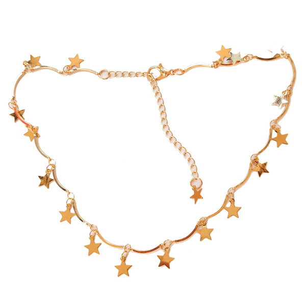 Colier de dama actual - culoare aurie