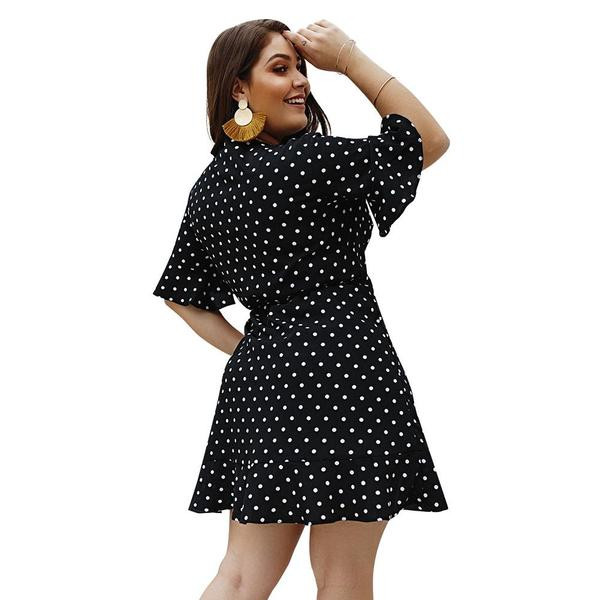 Rochie casual de dama in patru culori model asimetric