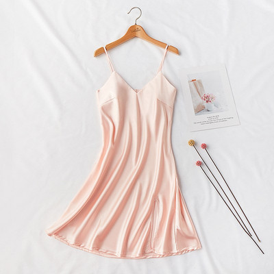 Cămașă de noapte pentru femei cu bretele subțiri în cinci culori