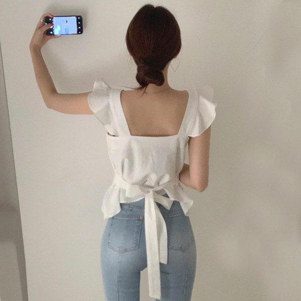 Maieu de dama cu cravata in talie in mai multe culori