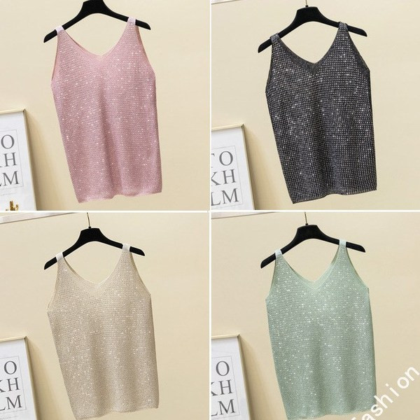 Maieu de damă cu pietre și decolteu în V în mai multe culori