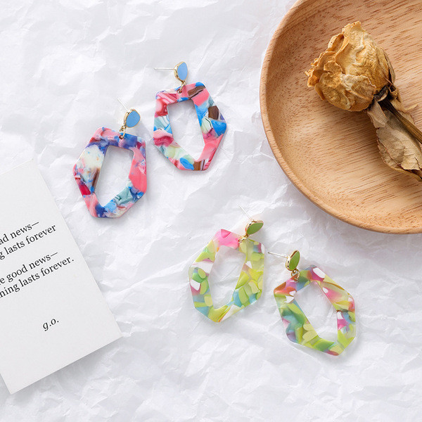 Cercei de damă de zi cu zi - în două culori