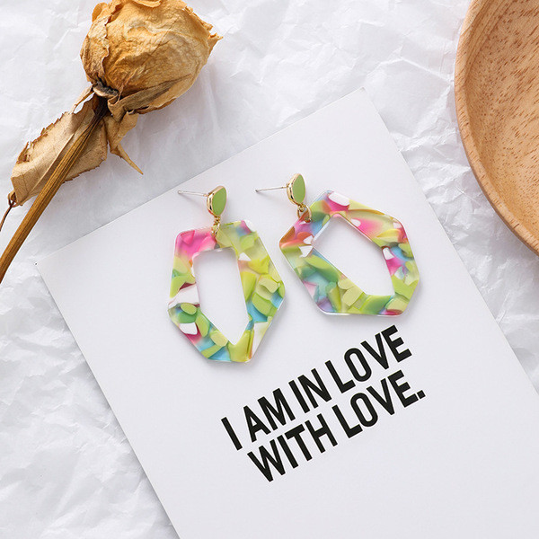 Cercei de damă de zi cu zi - în două culori