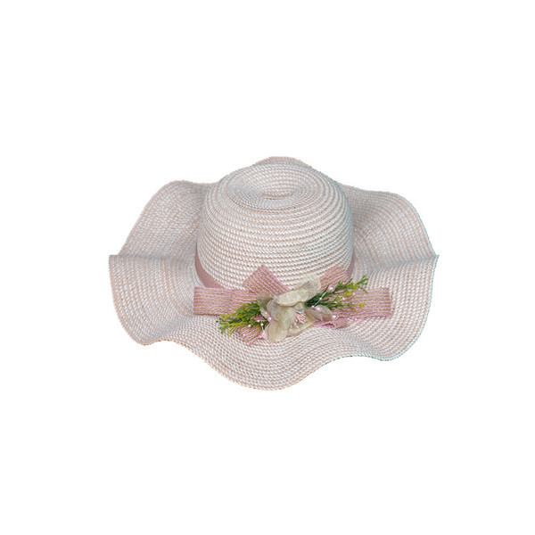 Palarie de plaja dama cu element 3D in mai multe culori