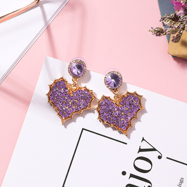 Cercei eleganti de dama cu pietre colorate