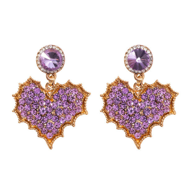 Cercei eleganti de dama cu pietre colorate