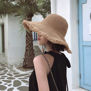 Palarie de vara dama cu cravata in mai multe culori