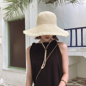 Palarie de vara dama cu cravata in mai multe culori