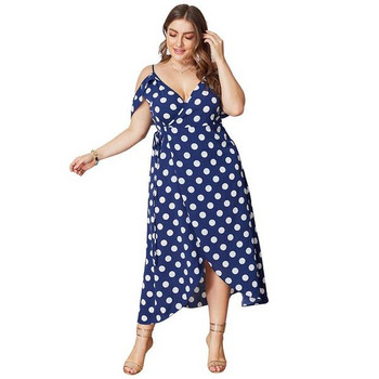 Rochie casual de dama cu umerii goi si decolteu adanc in albastru