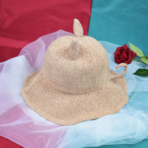 Palarie de vara de dama moderna cu element 3D in mai multe culori