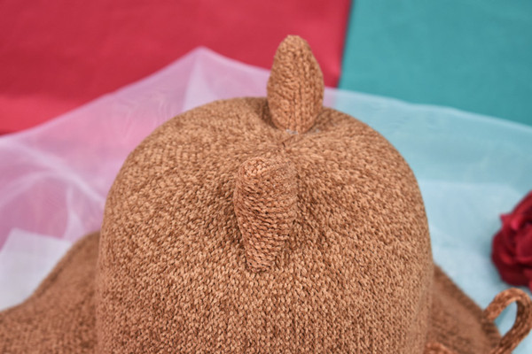 Palarie de vara de dama moderna cu element 3D in mai multe culori