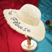 Actuala palarie de plaja dama cu broderie