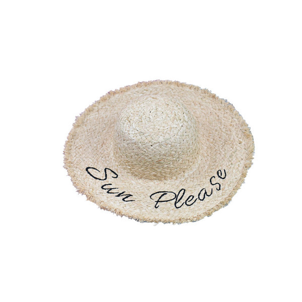 Actuala palarie de plaja dama cu broderie