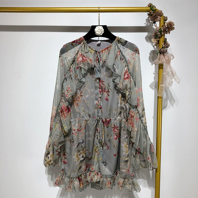 Γυναικεία ολόσωμη φόρμα  σιφόν σε δύο χρώματα