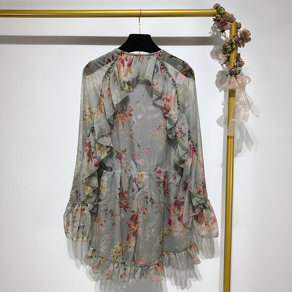 Γυναικεία ολόσωμη φόρμα  σιφόν σε δύο χρώματα