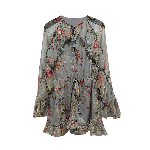 Γυναικεία ολόσωμη φόρμα  σιφόν σε δύο χρώματα