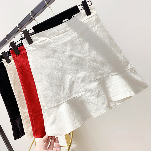 Fusta de dama cu talie inalta in mai multe culori
