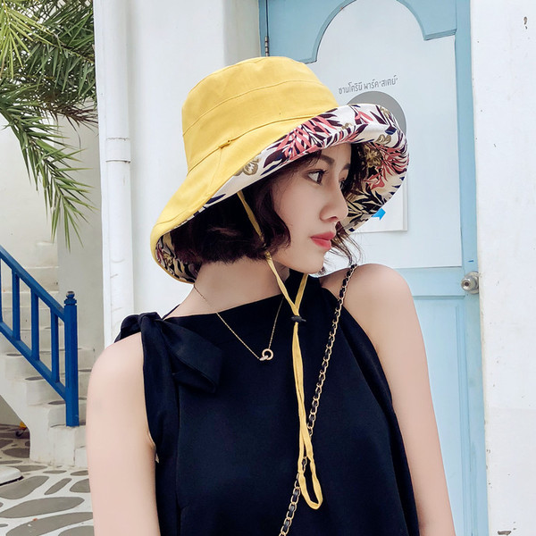 Palarie de dama de vara cu doua fete in mai multe culori