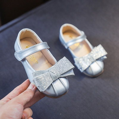 Pantofi eleganti pentru copii in trei culori cu panglica