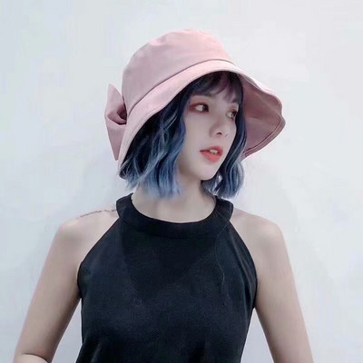 Stílusos női nyári sapka több színben szalaggal