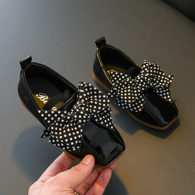 Model nou de pantofi copii pentru fete in trei culori cu panglica