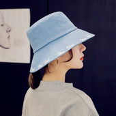 Palarie casual dama cu broderie in mai multe culori