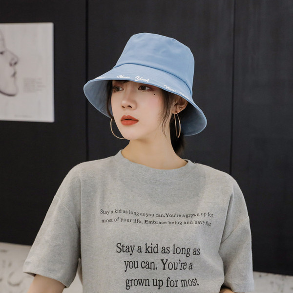 Palarie casual dama cu broderie in mai multe culori