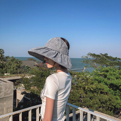 Palarie de vara dama cu cravata in mai multe culori