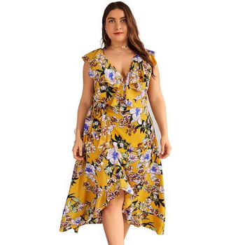 Rochie de dama colorata in doua culori cu decolteu in V