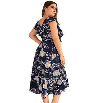 Rochie de dama colorata in doua culori cu decolteu in V