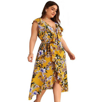 Rochie de dama colorata in doua culori cu decolteu in V