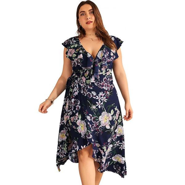 Rochie de dama colorata in doua culori cu decolteu in V