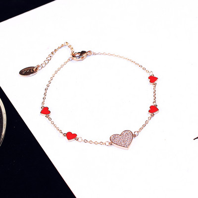 Bratara eleganta de dama in doua culori cu pietre