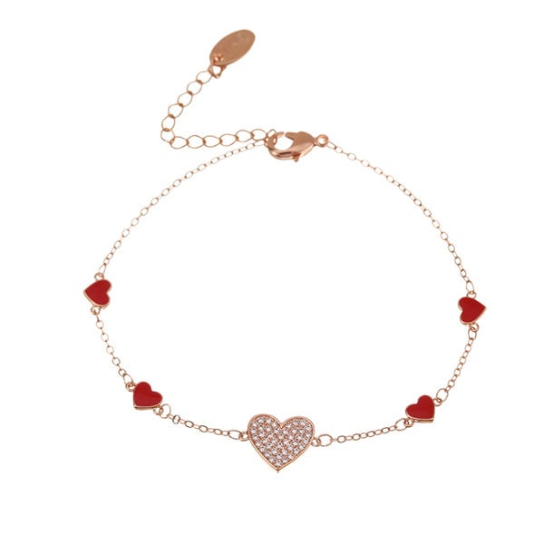 Bratara eleganta de dama in doua culori cu pietre