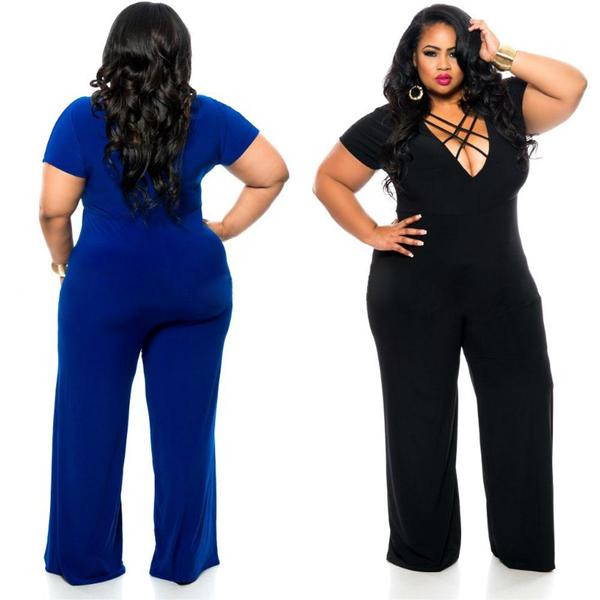 Γυναικεία ολόσωμη φόρμα σε μπλε και μαύρο χρώμα με κοντό μανίκι