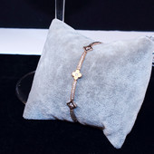 Bratara de dama actuala in doua culori cu pietre