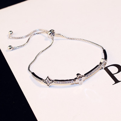 Bratara de dama actuala in doua culori cu pietre