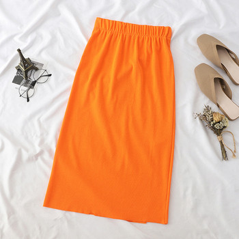 Fusta lungă de damă casual, cu fante în mai multe culori