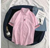 Cămașă modernă pentru bărbați cu mâneci scurte - în patru culori