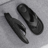 Papuci barbati moderni in trei culori cu talpa plata