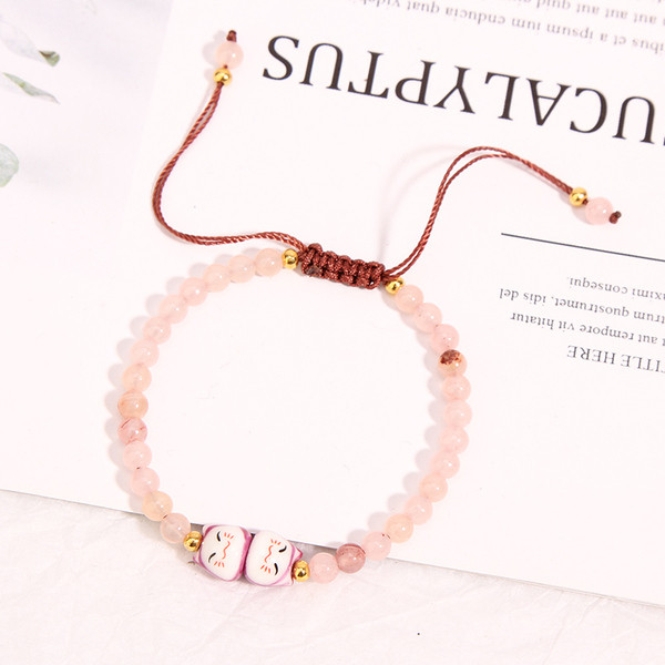 Дамска ежедневна гривна с мъниста в четири цвята