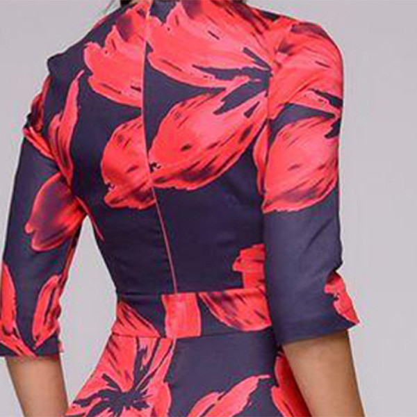 Rochie moderna de dama cu maneci 3/4