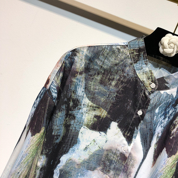 Cămașă de damă cu mâneci lungi - model cu model