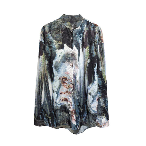 Cămașă de damă cu mâneci lungi - model cu model