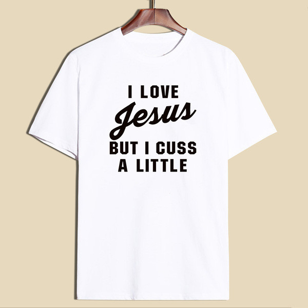 Ежедневна дамска тениска с къс ръкав и надпис в четири цвята