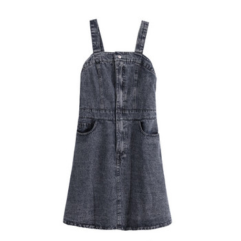 Rochie de damă din denim de culoare închisă